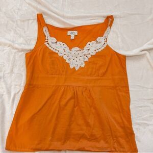 Ann Taylor Loft lacey tank top size 8
